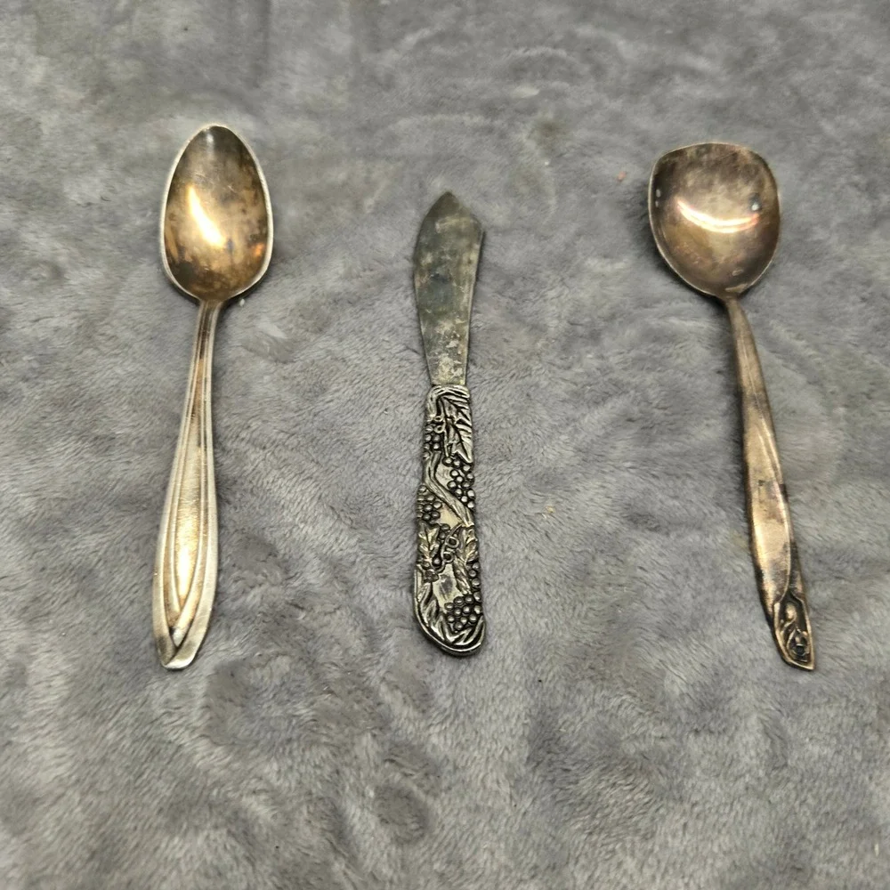 Vintage 1847 Rogers Bros & International Deepsilver Spoon Spreader Set‎ 3pc